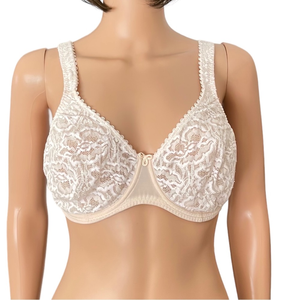 Women’s Rosa Faia lace underwire bra 36D Ivory Beige